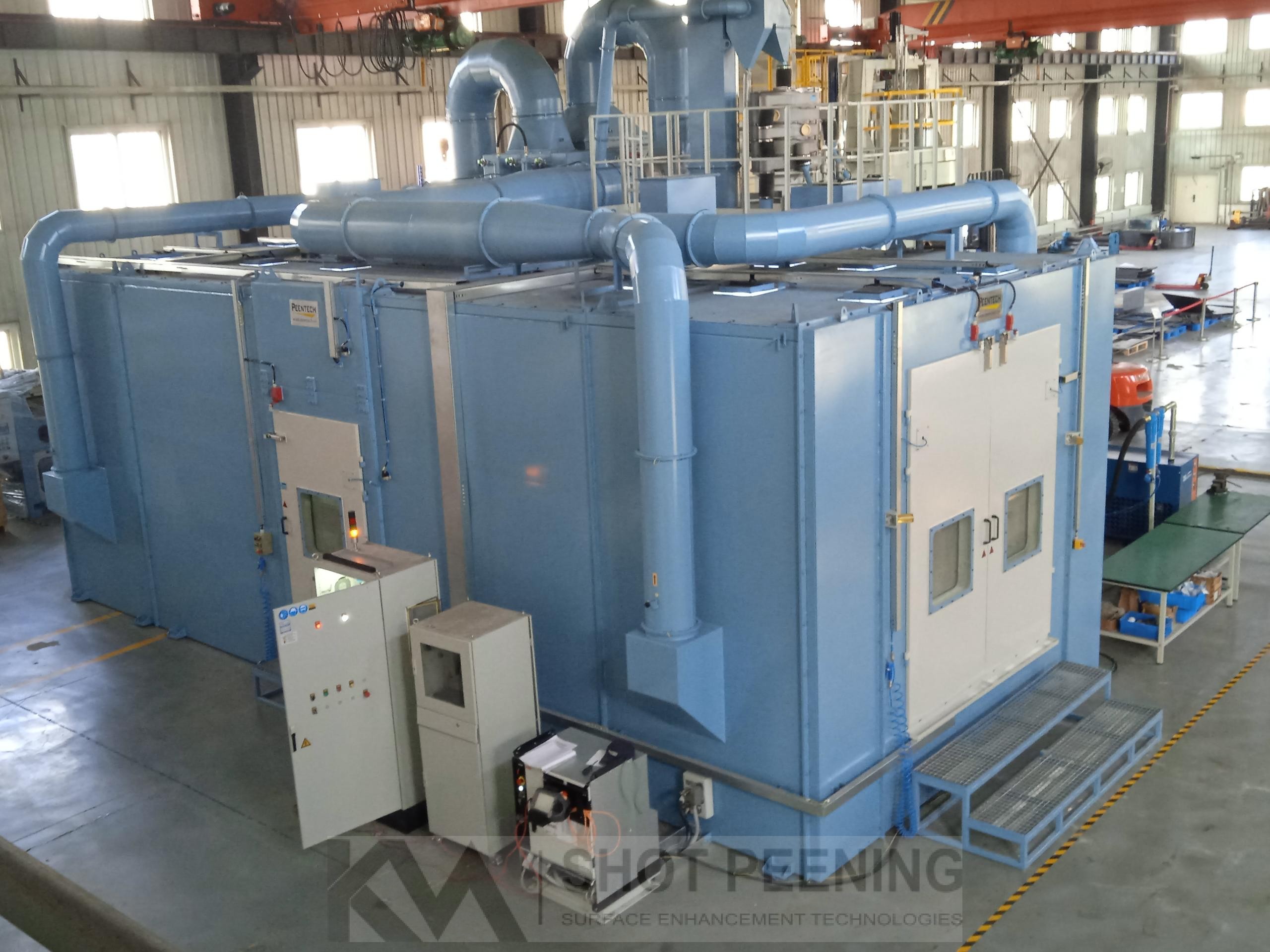 Büyük shot peening makinesi 36 Havacılıkta Shot Peening Uygulamaları