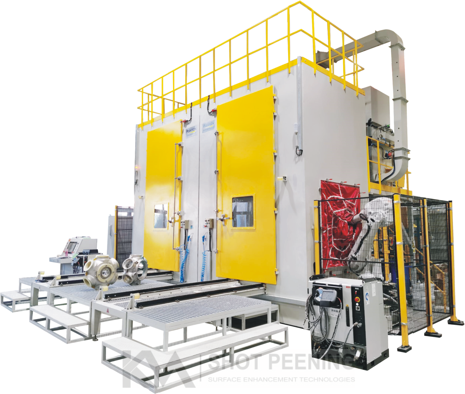 havacılık Robot shot peening makinesi 2 Havacılıkta Shot Peening Uygulamaları