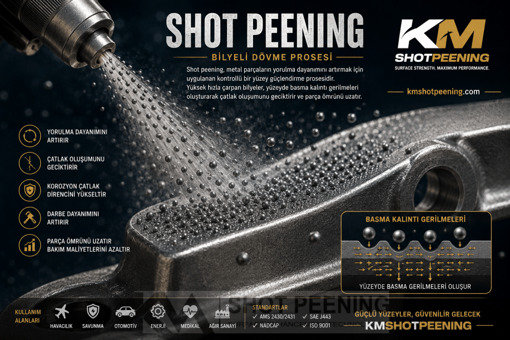 Shot Peening (Bilyeli Dövme) Prosesi - KM Shot Peening